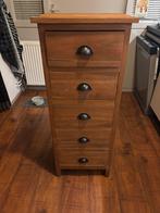 Teak kastje, Huis en Inrichting, Kasten | Ladekasten, Ophalen, Minder dan 50 cm, Gebruikt, 5 laden of meer