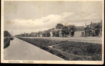 Klazienaveen (Dr.), Hoofdstraat langs het Kanaal, ca. 1932 beschikbaar voor biedingen