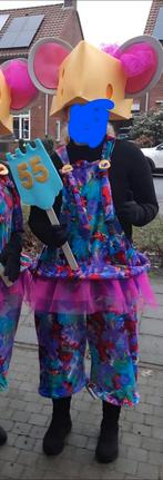 LAATSTE 8 Muizenpakken voor Carnaval optocht loopgroep, Carnaval, Maat 42/44 (L), Ophalen of Verzenden, Kleding