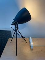 Industriële tafellamp bureaulamp zwart driepoot, Minder dan 50 cm, Overige materialen, Industrieel, Ophalen of Verzenden