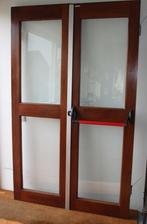 Deur Deuren Buitendeur Houtendeur Hardhoutendeur, Binnendeur, Zo goed als nieuw, 200 tot 215 cm, Glas