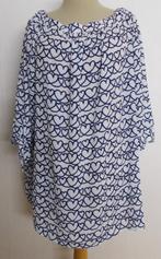 Leuke tuniek/top met blauwe hartjes print van Paprika! XL, Verzenden, Zo goed als nieuw, Maat 46/48 (XL) of groter, Wit