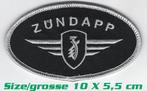 ZUNDAPP oval logo patch voor KS 50 80 100 125 517 CS GT GTS, Nieuw, Overige typen, Verzenden