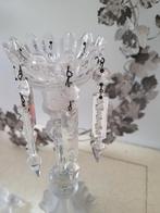 Zeer oude Val St Lambert griffioen kandelaars p/st 49.95, Antiek en Kunst, Ophalen of Verzenden, Glas