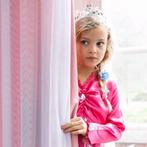 Elsa jurk - luxe prinsessenjurk - fuchsia - 146/152, Kinderen en Baby's, Carnavalskleding en Verkleedspullen, Meisje, Zo goed als nieuw