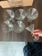 5 martini cocktailglazen, Verzamelen, Glas en Borrelglaasjes, Ophalen, Zo goed als nieuw, Overige typen