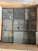 Zwart matte tegels op netje, Zo goed als nieuw, Minder dan 5 m², Wandtegels, Keramiek