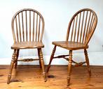 4 eetkamerstoelen, windsor stoelen, shaker stoelen, boederij, Ophalen, Gebruikt, Bruin, Vier