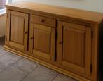 Dressoir kast met spiegel opberkast blank eiken hout, Huis en Inrichting, Kasten | Dressoirs, Ophalen, 150 tot 200 cm, Eikenhout