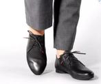NIEUW Think! veterschoenen maat 37 zwart leer rode vetertips, Verzenden, Zwart, Think!, Nieuw
