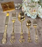 Sint/kerst Tip‼️verguld gouden 8prs 40dlg brocant bestek, Huis en Inrichting, Ophalen of Verzenden, Nieuw, Rvs of Chroom
