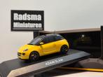 Opel Adam Slam - Geel/Zwart - 1:43 Iscale dealerpack, Overige merken, Auto, I-Scale, Ophalen of Verzenden