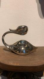 Frits hagel west germany retro kandelaar verzilverd zwaan, Antiek en Kunst, Ophalen of Verzenden, Zilver