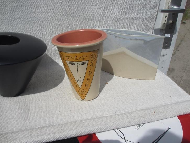 Design vazen Vila Pottery/Velsen/ Eng-Lys Denmark/PG Olsson, Huis en Inrichting, Woonaccessoires | Vazen, Gebruikt, Overige kleuren