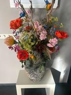 Silk-ka Kunstbloemen + Vaas - Prachtig Pronkstuk, Huis en Inrichting, Ophalen, Zo goed als nieuw