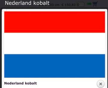 Nederlandse vlag groot 150 cm x 225 cm ZGAN beschikbaar voor biedingen
