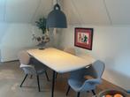 Design eettafel linoleum blad' en eiken frame,  nieuw €2449, Huis en Inrichting, Tafels | Eettafels, Ophalen, 100 tot 150 cm, 200 cm of meer