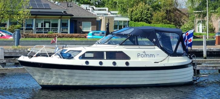 Kajuitjacht Spitsgatter, Watersport en Boten, Motorboten en Motorjachten, Gebruikt, Polyester, 6 tot 9 meter, Diesel, Binnenboordmotor
