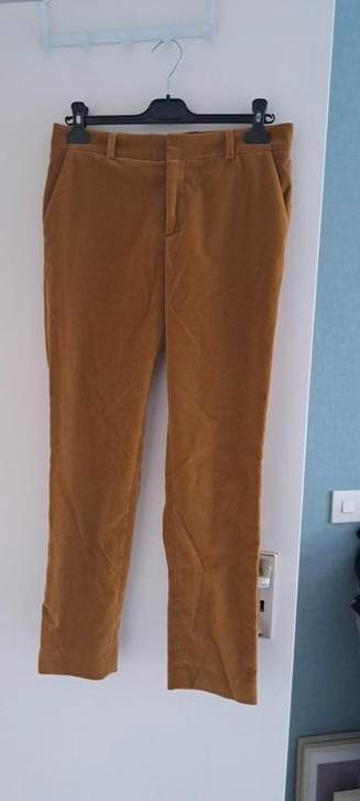 Anecdote velvet, Kleding | Dames, Broeken en Pantalons, Zo goed als nieuw, Maat 36 (S), Bruin, Lang, Ophalen of Verzenden