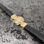14k gouden armband met rubber band, Ophalen of Verzenden