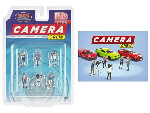 Figuurtjes, Poppetjes van American Diorama 1/64 Camera Crew, Hobby en Vrije tijd, Modelauto's | Overige schalen, Nieuw, Overige typen