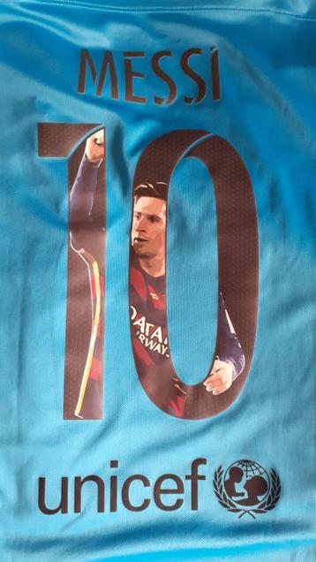 Uniek voetbalshirt Messi met foto in rugnummer beschikbaar voor biedingen