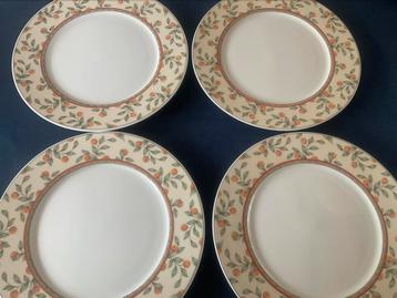 4 Dinerborden art-design KOFFIETIJD / 27.0 beschikbaar voor biedingen