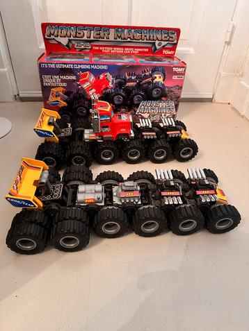 Vintage Tomy Monster Machines – 2 stuks beschikbaar voor biedingen