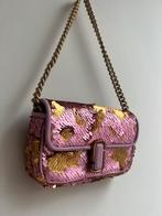 Marc Jacobs The Sequin J Leather Shoulder Bag, Nieuw, Overige merken, Ophalen of Verzenden, Roze