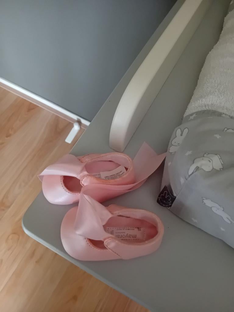 Roze mayoral babyschoentjes maat 15, Ophalen of Verzenden, Zo goed als nieuw, Meisje, Schoentjes