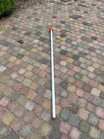 Vlaggenstok wit met oranje dop. 160cm, Ophalen of Verzenden, Gebruikt