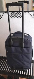 !! Reis koffer blauw wieltjes uitschuifbaar handvat 58x35x18, Gebruikt, 50 tot 60 cm, Ophalen of Verzenden, 35 tot 45 cm