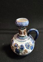 Vintage Dok de Olde Kruyk vaas blauw en gouden accenten, Antiek en Kunst, Verzenden