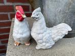 2 kleine tuin beelden van  kippen in 1 koop, Tuin en Terras, Tuinbeelden, Verzenden