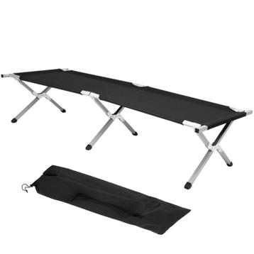 Kampeerbed | Stretcher | Zwart | Tot 150 KG | 190,5 CM  beschikbaar voor biedingen