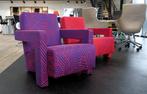 Cassina 637 Utrecht Designer Fauteuil | Blauw-Rood | Limited, Huis en Inrichting, Fauteuils, Hout, 75 tot 100 cm, Ophalen of Verzenden