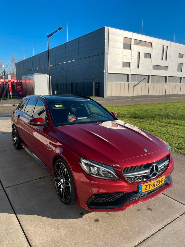 Mercedes C63S AMG V8 EDITION1 DESIGNO BURMESTER PANO IWC, Auto's, Mercedes-Benz, Particulier, C-Klasse, Benzine, Stationwagon