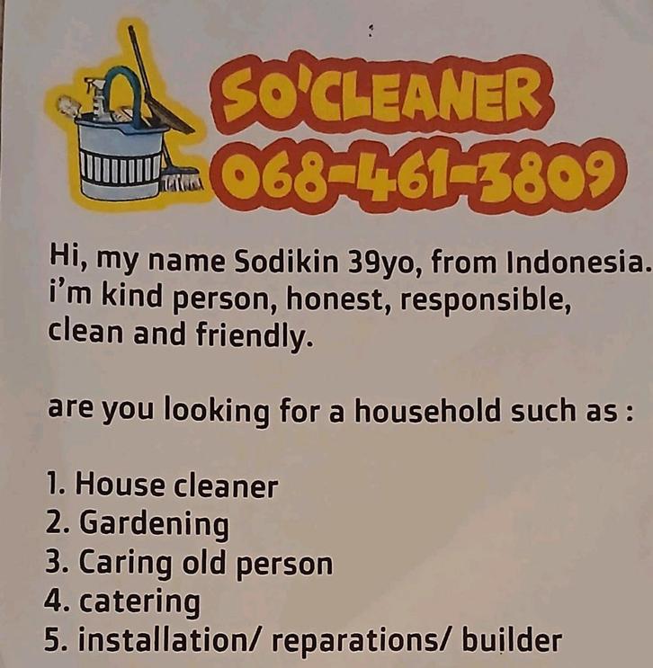 Schoonmaaker aangeboden, Huis en Inrichting, Schoonmaakartikelen, Ophalen of Verzenden