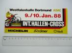 sticker oud Motorcross 88 Adac West Duitsland dortmund cross, Verzamelen, Overige typen, Zo goed als nieuw, Verzenden