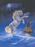 borduurpakket SPIRIT STALLION voorbedrukt Marti, Hobby en Vrije tijd, Borduren en Borduurmachines, Ophalen of Verzenden, Nieuw