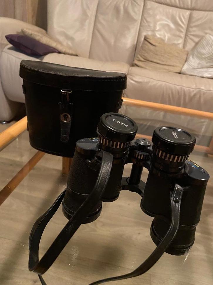 Haco Verrekijker 8x40 extra wide angle, Field 9" In Hardcase, Audio, Tv en Foto, Optische apparatuur | Verrekijkers, Gebruikt