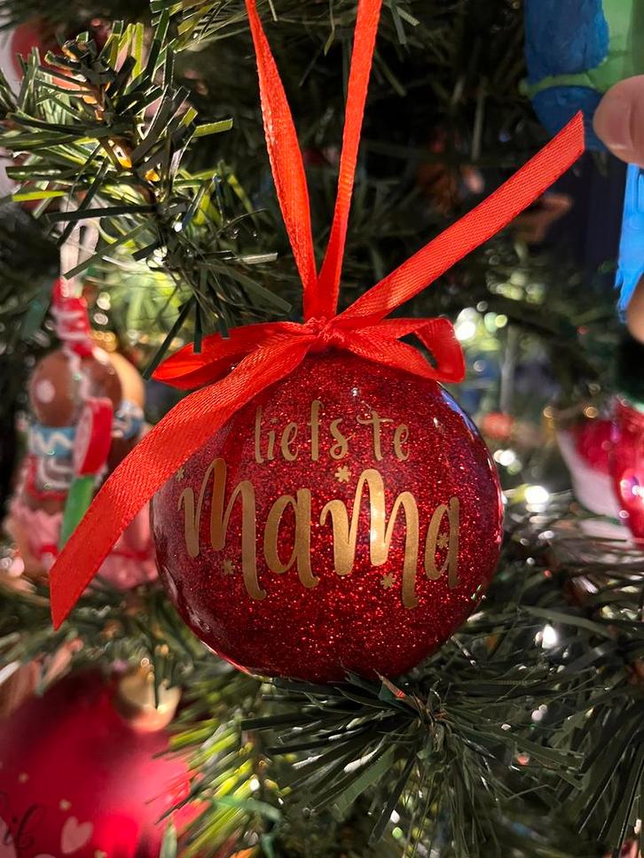 Kerstbal met naam, gepersonaliseerde kerstbal, Diversen, Kerst, Ophalen of Verzenden