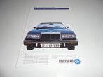 brochure Chrysler LeBaron en New Yorker, Verzenden, Nieuw, Overige merken