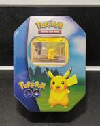Pokémon GO Tin – Pikachu – Nieuw, verzegeld, Ophalen of Verzenden, Zo goed als nieuw, Overige typen, Foil