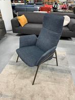 Nieuw Label Easy Fauteuil blauw stof Design stoel, Huis en Inrichting, Nieuw, 75 tot 100 cm, Ophalen of Verzenden, Stof