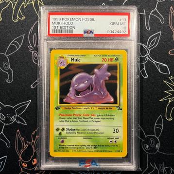 PSA 10 - Fossil 1st Edition Muk HOLO Pokémon beschikbaar voor biedingen