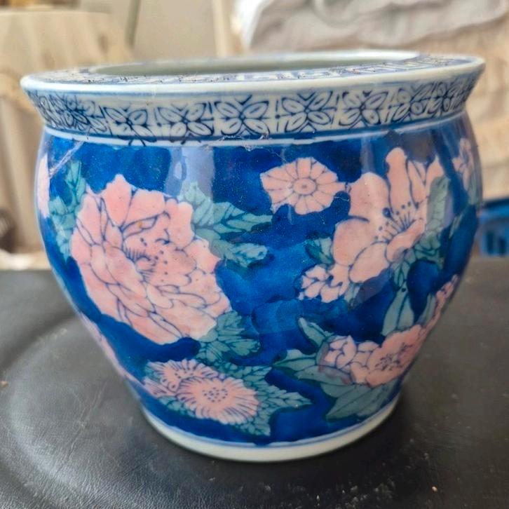 Vintage Chinezen bloempot, Antiek en Kunst, Antiek | Keramiek en Aardewerk, Ophalen of Verzenden