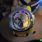 invicta nieuwe 55 mm quadro 250  lees info, Overige merken, Staal, Staal, Polshorloge