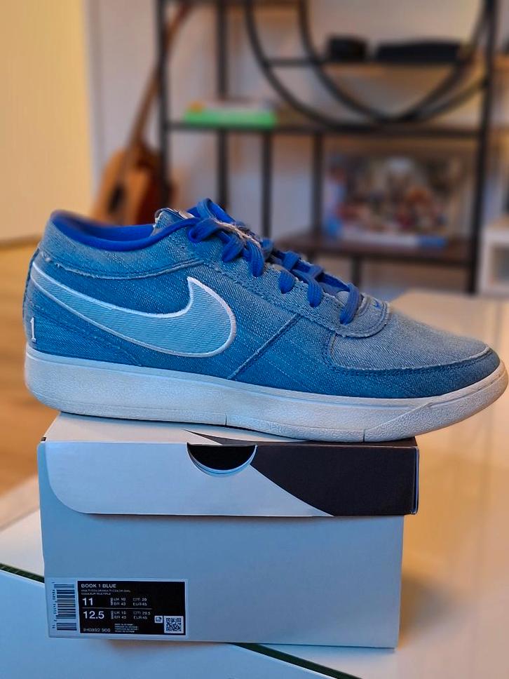 Nike Book 1 'Blue Blood' maat 45, Kleding | Heren, Schoenen, Nieuw, Sneakers of Gympen, Blauw, Ophalen of Verzenden