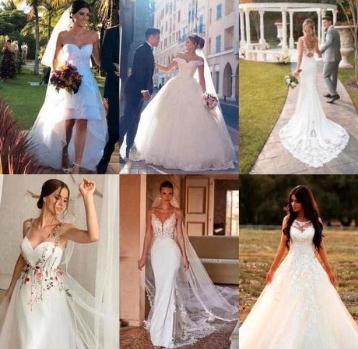 Luxe nieuwe ! trouwjurken max €849 34 36 38 40 42 44 46 48, Kleding | Dames, Trouwkleding en Trouwaccessoires, Nieuw, Trouwjurk